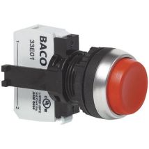 Bal21ab01a L21ab01a Pulsante Anello Frontale In Plastica, Cromato Rosso 1 Pz. - Baco