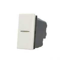 Pulsante Assiale 1P 16A Bianco Compatibile Bticino Axolute
