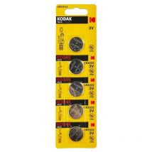 5 pile a bottone al litio kodak CR2032 3V 210mAh