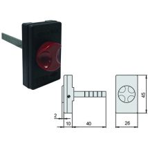 Cisa - Pulsante In Nylon Per Serrature Elettriche 06110 15 0