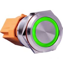 BUTTON22C-L-GR BUTTON22C-L-GR Interruttore a pressione 250 v/ac 15 a 1 x On / Off Permanente Verde (ø x a) 25 mm - Joy-it