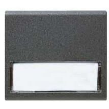 Pulsante Con Targh. X Sc.Tonda Noir ( AVE cod. 45388S )