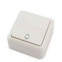 Pulsante superficie campana bianco 60x60x30mm 10A250V GSC 0201025