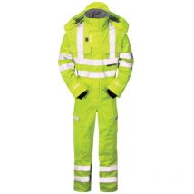 Pulsar P522 Mesh Lined Hi-Vis Breathable Coverall Yellow (XL)