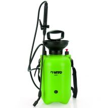 Vito - Pulvérisateur 5L lance 60cm poignée tuyau 1.20m pression manuelle Spray et Jet