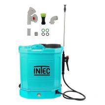 Intec - Pulvérisateur à batterie 16L 12V 8.0Ah + Lance inox extensible + 3 Buses + Chargeur