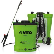 Vito Garden - Pulvérisateur À Batterie Lithium 12v/6ah - 16l - 6 Bars - Poids Léger - Chargeur Inclus - Vert - Végétaux Jardin Toitures