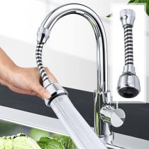 Treetalk - Pulvérisateur de robinet de cuisine flexible à 360 degrés, bec de robinet, remplacement de tête de robinet de cuisine, accessoires de