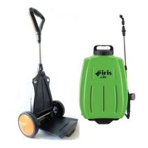 Iris Garden - Pulverisateur Électrique 16l Batterie Lithium 8ah Chariot Trolley Et Bretelles Chargeur + 3 Buses Iris