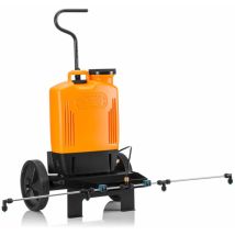 Pulverizador de mochila Volpi Pro Elettrolithium con barra de deshierbe