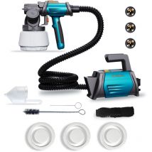 Flasidu - Pulverizador de pintura Tilswall, pistola pulverizadora eléctrica Shark 800 w hvlp con manguera de aire de 2,4 m
