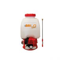 Pulvérisateur avec moteur 2 temps, tuyau, lance, capacité 25L et pompe 20 bars - Bricoferr