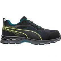 Puma Sicherheitsschuhe FUSE KNIT BLACK WNS LOW S1P – Atmungsaktiv, metallfrei, hitzebeständig, ESD, vegan – 643930