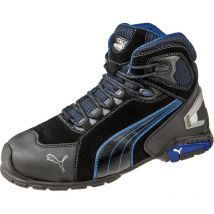 Sicherheitsstiefel Rio Black Mid Gr. 41 schwarz/blau Leder S3 src EN20345
