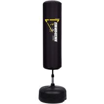 Avento – Sacco da boxe gonfiabile standard – 30 Ø x 110 cm – Colore nero/giallo – Allenamento boxe