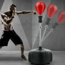 Senderpick - Punchingball 120-160 cm, ballon de boxe sur pied, ensemble de sac de frappe, set de boxe, hauteur réglable, convient pour les adultes,