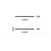 Punta Alfiler Sin Cabeza 0.6-25 mm Millar e