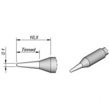 Tools C245041 Punta di saldatura Forma tonda, dritta Dimensione punta 1.0 mm Contenuto 1 pz. - JBC