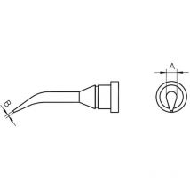LT-1SLX Punta di saldatura Forma tonda, lunga, curva Dimensione punta 0.4 mm Lunghezza punte 22 mm Contenuto 1 p - Weller