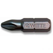 Witte - Punta Phillips inox guía ¼' corta (PH2x25) 28502