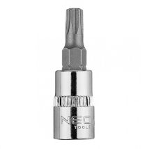 Punta Torx Tx27 Con Casquillo De 1/4", Corta, 37 Mm
