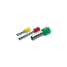 Terminali a tubetto 10 mm2 lungh. 21,5 mm collare isolato marrone Cembre PKE1012 confezione 100 pz