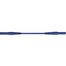 XMF-419 Puntali di sicurezza Spina a banana 4 mm Spina a banana 4 mm 1.00 m Blu 1 pz. - Stäubli