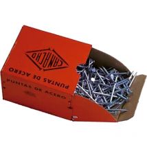 Tecnoweld - Puntas acero zincadas cabeza plana Camacho - 2.40x25mm caja de 1000 puntas