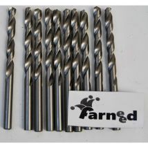 Punte per trapano acciaio titanio cobalto per metallo set 10 pz 7,5 mm