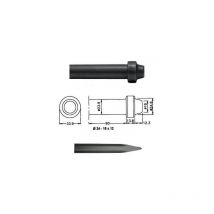 Puntero 350MM redondo 24x12 estriado Imcoinsa