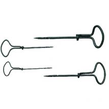 Set 4 trivellini per legno filettatura elecoidale misure 2-3-4-5 mm in acciao