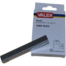 Valex - Punti per puntatrice spillatrice pneumatica 12x12,8mm 1000pz