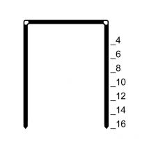 DF - Punti metallici Numero di confronto Prebena A14CNK Tipo 80 Bea, Schneider, Würth e molti altri.
