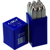 Set de punzones números para acero inoxidable, 4mm Limit 244330304