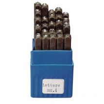 Poinçons lettres d'acier mm. 4