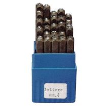Poinçons lettres d'acier mm. 8