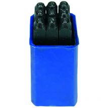 Punzoni in acciaio serie da 9 numeri - mm.4