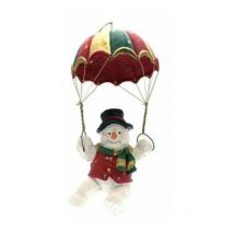 Ingrocart - Pupazzo di neve con paracadute - decorazione addobbo natalizio