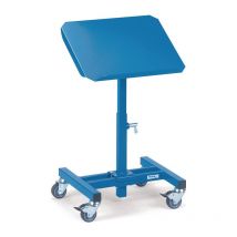 Support de matériel L510xl410mm réglable H.500-775mm bleu brillant mobile