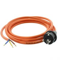 Baustellen-Anschlussleitung orange, 3m, H07BQ-F 3G1,0, aeh, IP44