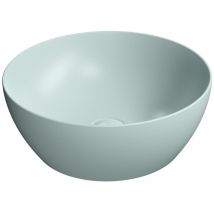 GSI - pura comptoir lavabo en céramique ø 42cm, ghiaccio matt