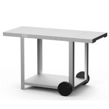 Carrello in acciaio inox 123x63x75cm - dvpixl Le Marquier