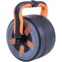 Pure 2 Improve - Pure2Improve 2in1 Bauchtrainer/Kettlebell 3kg, Bauchroller für Bauchmuskeltraining, Multifunktions-Bauchrad für Zuhause