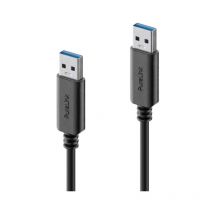Purelink - Câble usb-a vers usb-a, usb 3.1 Gen 1 avec transfert de données 5 GO/s, noir, 2,00 m (IS2401-020)
