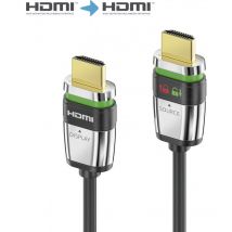 Purelink - FiberX FX-I355-010 câble hdmi 10 m hdmi Type a (Standard) Gris, Argent