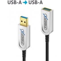 Purelink - FiberX FX-I650-003 câble usb 3 m usb 3.2 Gen 1 (3.1 Gen 1) usb a Noir, Argent