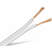 Lautsprecherkabel, 2x1,5², 25 M, Weiß, Cca - Purelink
