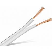 Lautsprecherkabel, 2x1,5 mm², 10 m, weiß, cca - Purelink