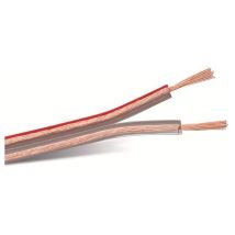 Lautsprecherkabel, 2x1,5 mm², 100m, transparent, cca - Purelink