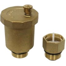 Purgeur automatique d'air + clapet d'isolement mâle 1/2' (15/21) Arcanaute